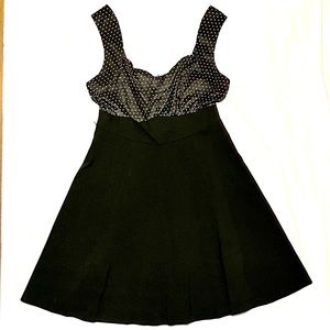 Torrid size 16 Black and Polka dot Sweetheart Skater dress